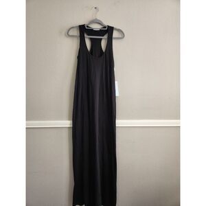 Calme by Johnny Was Black Racer‎ Back Knit Maxi Dress | Size S